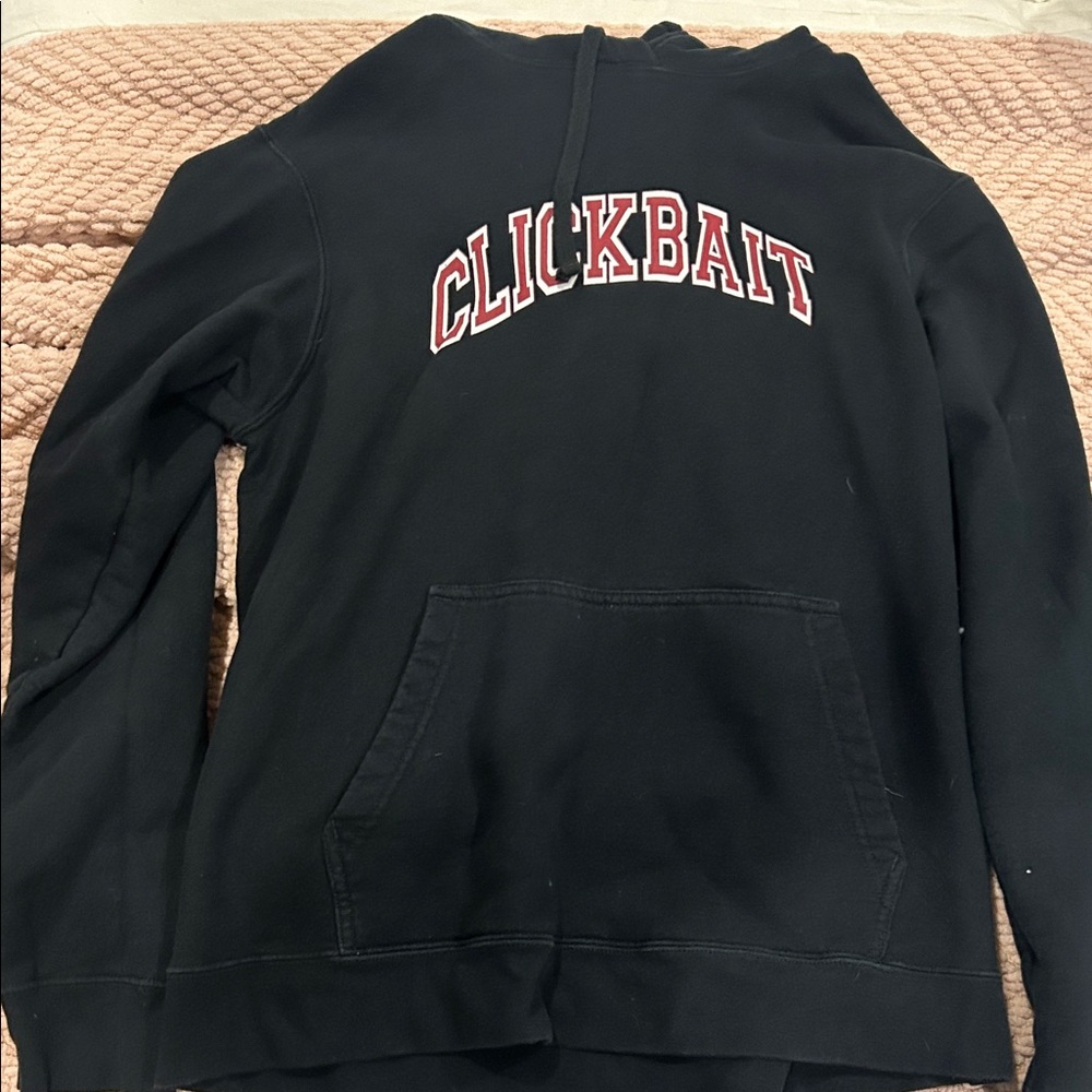 Amazon Black Hoodie with Red Lettering